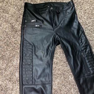 Leather pants hm